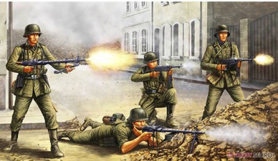 Hobby Boss 84416 Немецкая пехота « The Barrage Wall » 1/35