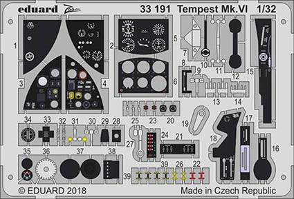 Eduard 33191 Tempest Mk.VI 1/32