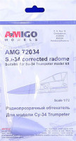 Amigo Models AMG 72034 Su-34 corrected radome (TRUMP) 1/72