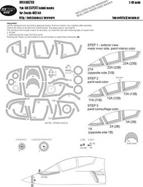 New Ware NWA-M0788 1/48 Mask Yak-130 EXPERT (ZVE 4821)