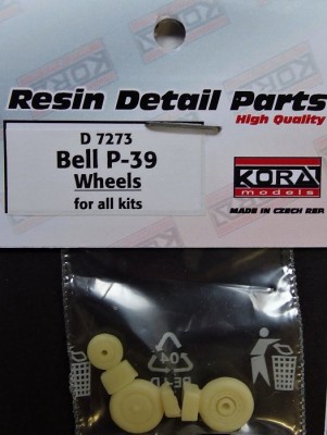 Kora Model D7273 Wheels for Bell P-39 1/72