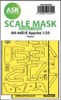 Art Scale 200-M35007 Boeing/Hughes AH-64D/E canopy frame paint mask (inside and outside) 1/35