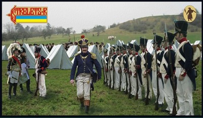 Strelets STR22272 French Infantry in Summer Uniform Standing Order Arms, 1/72
