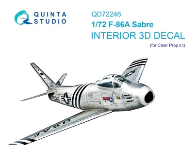 Quinta studio QD72246 F-86A Sabre (ClearProp) 1/72