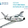 Quinta studio QD72246 F-86A Sabre (ClearProp) 1/72
