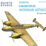 Quinta Studio QD48192 Bf 110C/D (для модели Cyber-hobby) 3D Декаль интерьера кабины 1/48