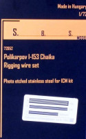 SBS model 72052 Polikarpov I-153 Chaika Rigg.wire set (ICM) 1/72