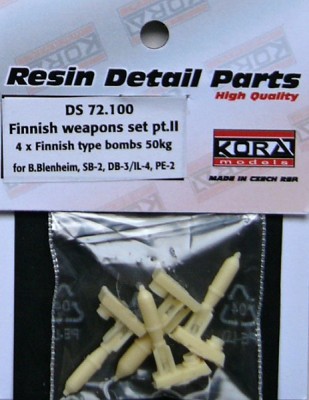 Kora Model DS72100 Finnish weapons set - Part II. 1/72