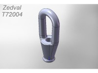 Zedval T72004 Трос Ф0,5 мм с коушами вариант 1 для основных боевых танков СССР и России 1/72