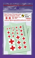 4+ Publications DMS08 Decals Red Cross Circular & Square Insignia 1/144