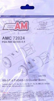 Advanced Modeling AMC 72024 RBK-500 ShOAB-0.5 Cluster Bomb (2 pcs.) 1/72