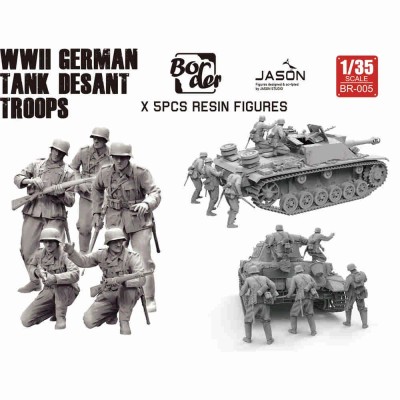 Border Model BR-005 Немецкий танковый десант фигуры смола 1/35