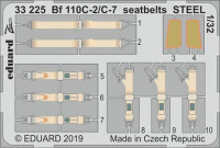 Eduard 33225 1/32 Bf 110C-2/C-7 seatbelts STEEL (REV)