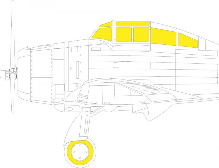 Eduard EX831 Mask P-35 (DORA W.) 1/48