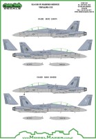 Model Maker Decals D48053 McDonnell-Douglas F/A-18D VMFA-533 Hawks 1/48