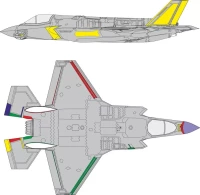 Eduard EX1013 Mask F-35B RAM coating (TAM) 1/48