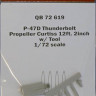 QuickBoost QB72619 P-47D Thunderbolt prop.Curtiss 12ft.2in&tool 1/72