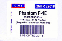 Q-M-T QMT-R32018 1/32 Phantom F-4E Correct nose set (REV)