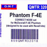 Q-M-T QMT-R32018 1/32 Phantom F-4E Correct nose set (REV)