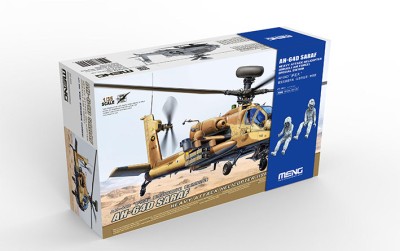 Meng Model QS-005s Израильский ударный вертолёт AH-64D «Saraf» с экипажем 1/35