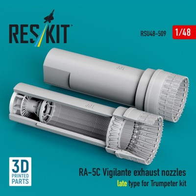 Reskit U48509 RA-5C Vigilante exhaust nozzles late (TRUMP) 1/48