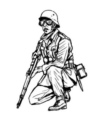 CMK F35215 Germann WW II Infantryman from Africa(1fig. ) 1/35