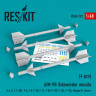 Reskit RS48-0232 AIM-9B Sidewinder missile (4 pcs.) 1/48