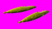 Lf Model 3D7235 DEFA 30mm cannons for MB-326 (3D-Printed) 1/72