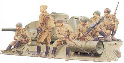 Dragon 6197 Солдаты Soviet Infantry Tank Riders
