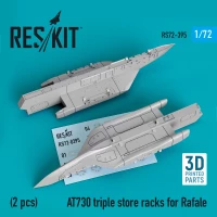 Reskit RSK72-395 AT730 triple store racks for Rafale (2 pcs.) 1/72