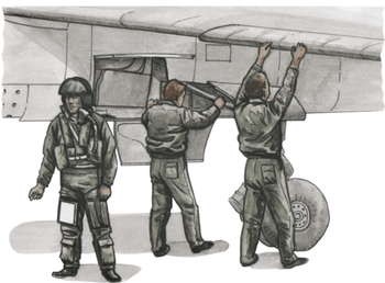 CMK F72305 French Pilot&amp;Two Mechanics (for Mirage F.1C) 1/72