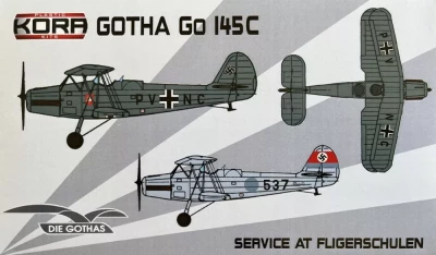 Kora Model PK72179 Gotha Go 145C Service at Fligerschulen 1/72