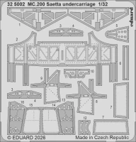 Eduard 325002 SET MC.200 Saetta undercarriage (ITAL) 1/32