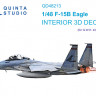 Quinta studio QD48213 F-15B (GWH) 3D Декаль интерьера кабины 1/48