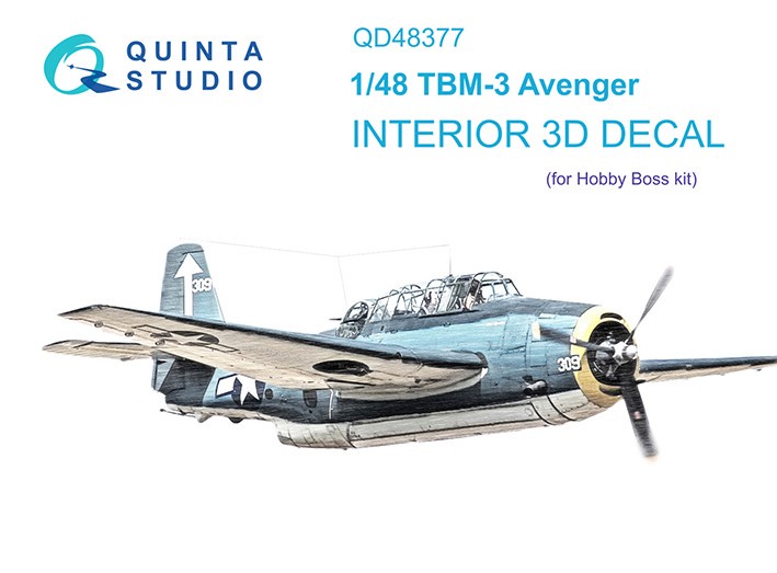 Quinta studio QD48377 TBM-3 Avenger (Hobby Boss) 1/48