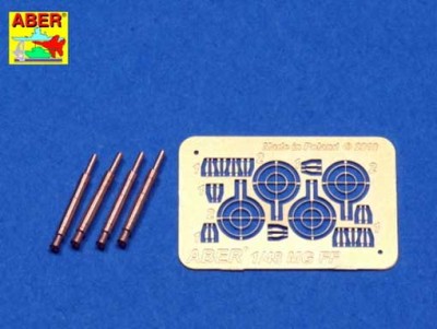 Aber A48008 Set of 4 barrels for German Oerlikon 20mm aircraft machine guns MG FF with sights