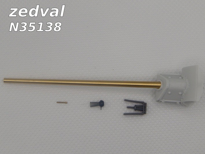 Zedval N35138 Набор деталей для Т-34-57 с пушкой ЗиС-4 с бронемаской 1/35