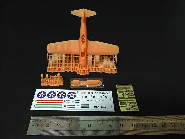 Metallic Details MDR14449 Vought SB2U-1 Vindicator (3D-Printed) with etched parts and decals 1/144