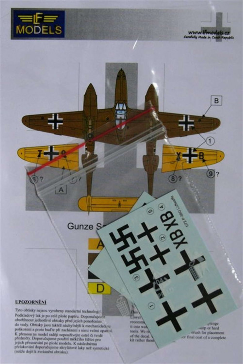 LF Model C72116 Decals P-38G Lightning over Rechlin (RS/HAS) 1/72