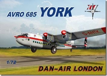 Mach 2 MACHGP081 Avro York Dan-Air London 1/72