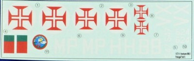 LF Model C72216 Decals H.Hurricane Mk.II over Portugal Pt.II 1/72