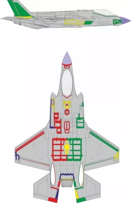 Eduard CX693 Mask F-35A RAM coating early (REV) 1/72