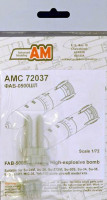 Advanced Modeling AMC 72037 FAB-500ShL 500kg High-explosive bomb (2 pcs.) 1/72