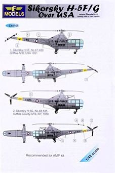 Lf Model C48165 Decals Sikorsky H-5F/G over USA 1/48