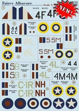 Print Scale 72-243 Fairey Albacore 1/72