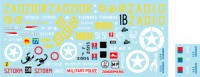 Star Decals 35-C1077 Firefly, Stuart, Halftrack, Willys Jeep, Staghound. Polish Tanks in Italy 1943-45. 2nd Armoured Bde, 2nd Warsawska Div. (was Bison decal 35049) 1/35