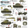 Star Decals 35-C1077 Firefly, Stuart, Halftrack, Willys Jeep, Staghound. Polish Tanks in Italy 1943-45. 2nd Armoured Bde, 2nd Warsawska Div. (was Bison decal 35049) 1/35