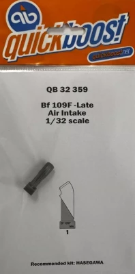 Quickboost 32359 Bf 109F - late air intake (HAS) 1/32