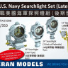 Veteran models VTW35008	WWII U.S. NAVY SEARCHLIGHT SET(LATER TYPE) 1/350