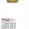 Star Decals 35-C1211 German tanks in Italy # 11. Panther A & GPanther Ausf.A, Panther Ausf.G and Befehls-Panther Ausf.A. Pz-Reg.4 and Pz-Reg. 26 1/35